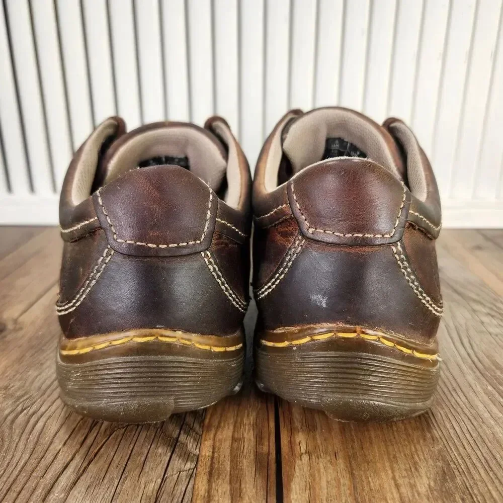 Dr Martens Kurt Sneakers Mens Sz 9 Brown Distressed Leather Lace Up Casual Shoes